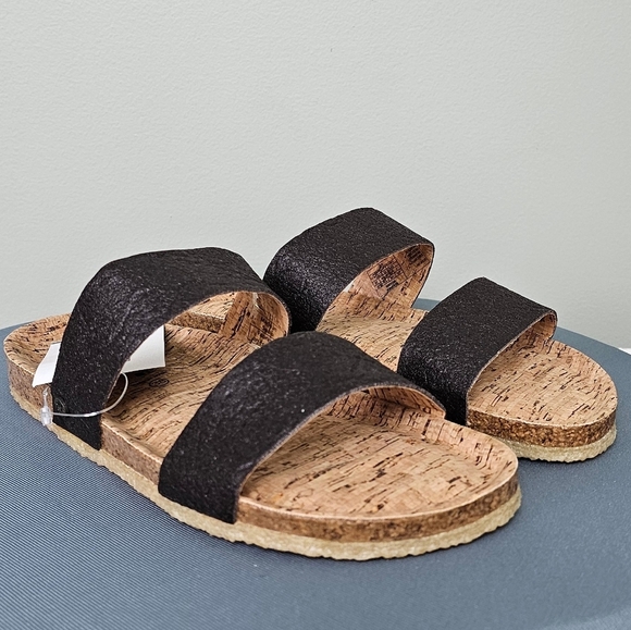 Bearpaw Women's Sandal Vegan Double Band Slip On Slide, Lilo Brown - Picture 1 of 16